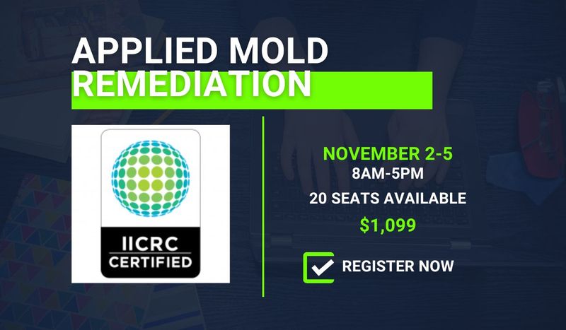 IICRC Advanced Mold Remediation Technician AMRT - Charlotte, NC - November 2-5, 2026