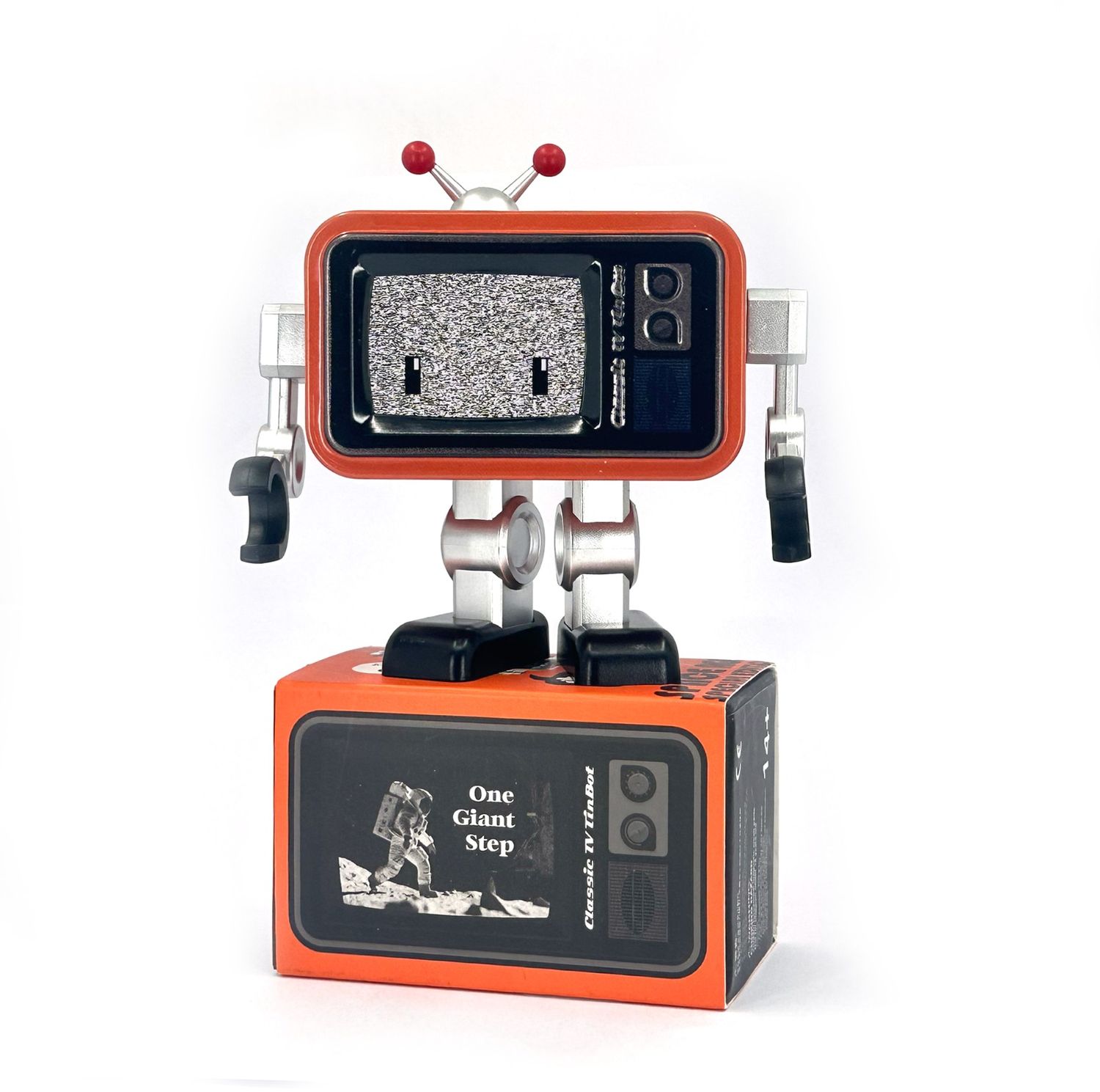 A lovely robot with a television set as both head and body. 