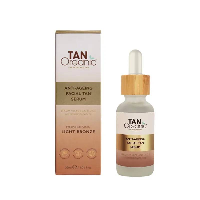 Anti-ageing facial tan serum