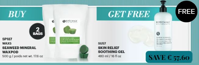 BUY 2 SEAWEED MINERAL WAXPODS AND GET A FREE SKIN RELIEF SOOTHING GEL