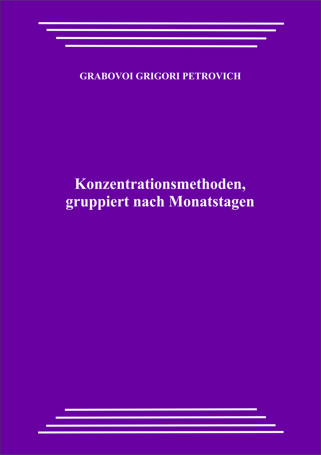 Konzentrationsmethoden, gruppiert nach Monatstagen (pdf)