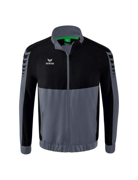 Erima Six Wings Präsentationsjacke Kinder slate grey/schwarz, Größe: 128