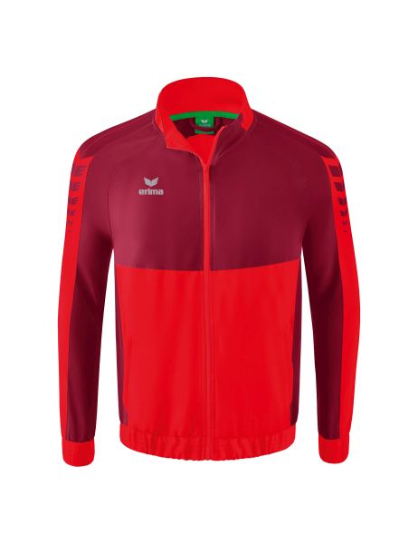 Erima Six Wings Präsentationsjacke Kinder rot/bordeaux, Größe: 128