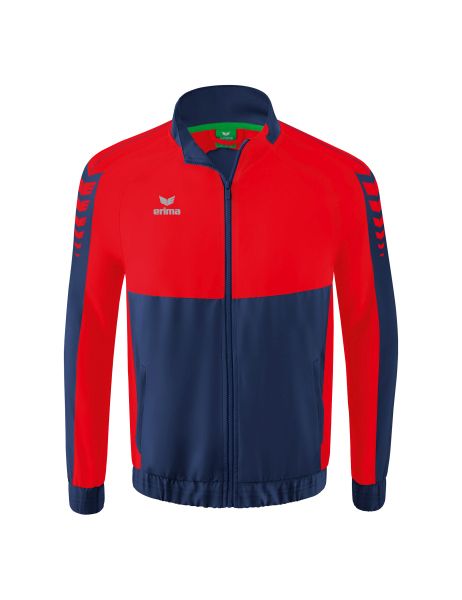 Erima Six Wings Präsentationsjacke Kinder new navy/rot, Größe: 128