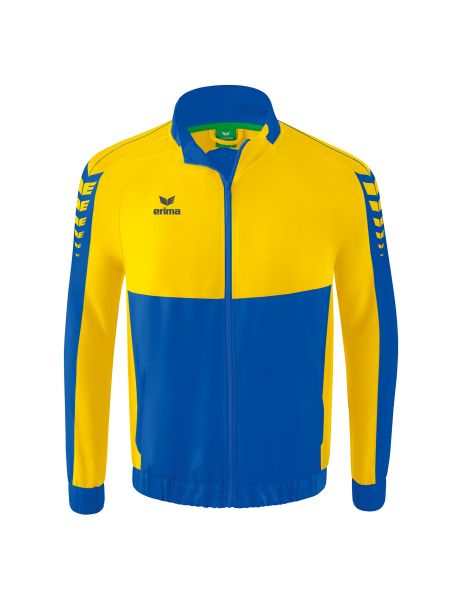 Erima Six Wings Präsentationsjacke Kinder new royal/gelb, Größe: 128