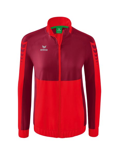 Erima Six Wings Präsentationsjacke Damen rot/bordeaux, Größe: 34