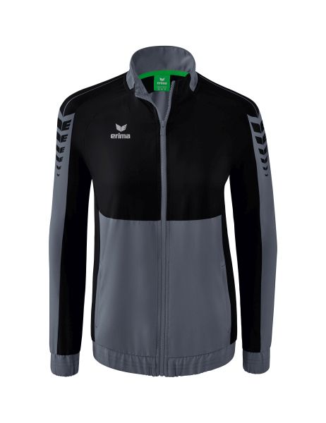 Erima Six Wings Präsentationsjacke Damen slate grey/schwarz, Größe: 34