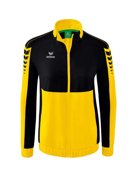 Erima Six Wings Präsentationsjacke Damen gelb/schwarz, Größe: 34