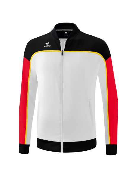 Erima CHANGE by erima Präsentationsjacke Kinder weiß/schwarz/rot, Größe: 128