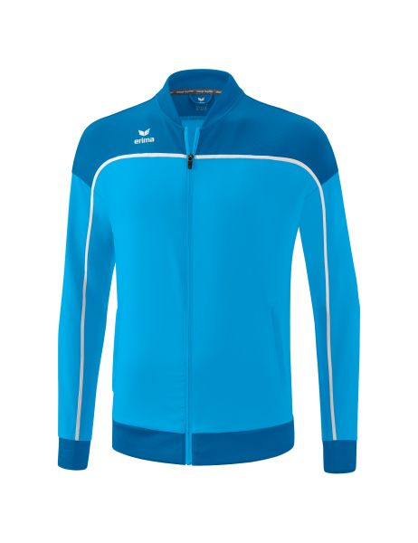 Erima CHANGE by erima Präsentationsjacke Kinder curacao/mykonos/weiß, Größe: 128