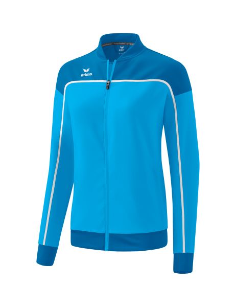 Erima CHANGE by erima Präsentationsjacke Damen curacao/mykonos/weiß, Größe: 34