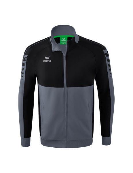 Erima Six Wings Worker Jacke Kinder slate grey/schwarz, Größe: 116