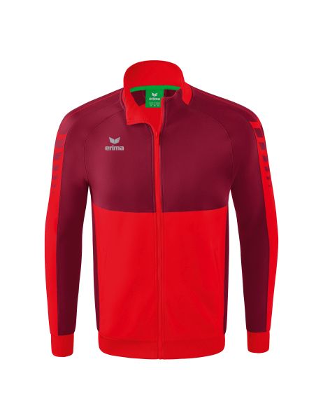 Erima Six Wings Worker Jacke Kinder rot/bordeaux, Größe: 116