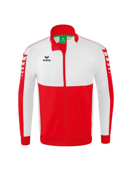 Erima Six Wings Worker Jacke Kinder rot/weiß, Größe: 116