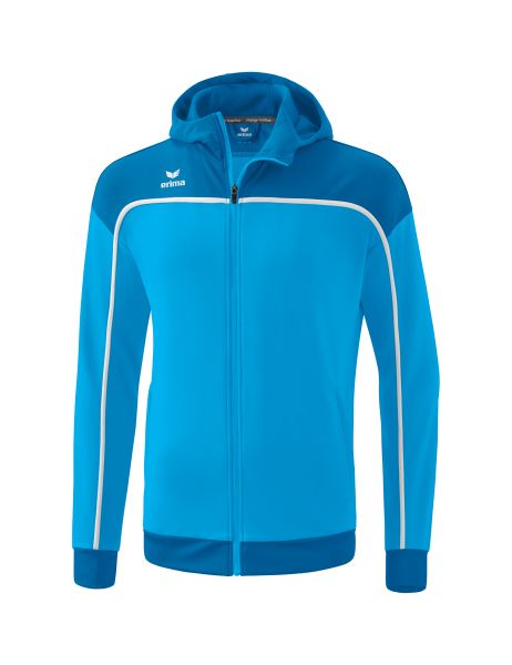 Erima CHANGE by erima Trainingsjacke mit Kapuze Kinder curacao/mykonos/weiß, Größe: 128