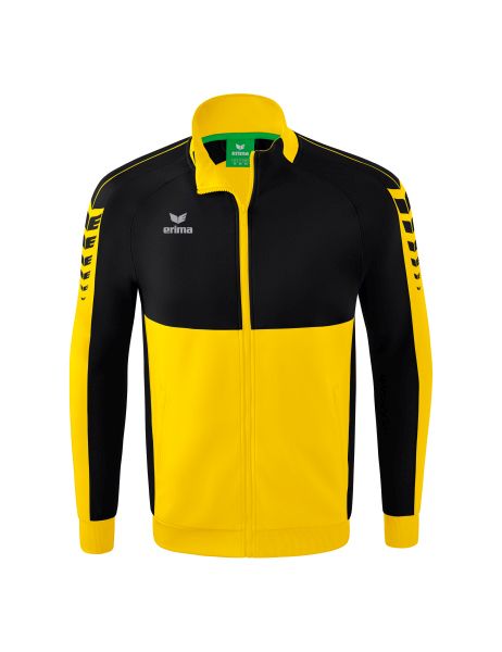 Erima Six Wings Worker Jacke Kinder gelb/schwarz, Größe: 116
