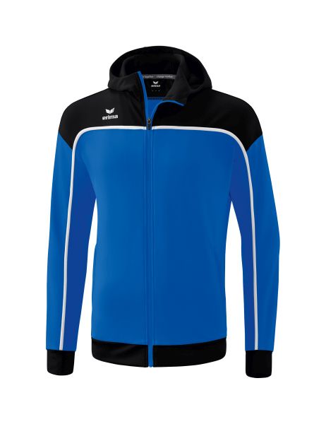 Erima CHANGE by erima Trainingsjacke mit Kapuze Kinder new royal/schwarz/weiß, Größe: 128