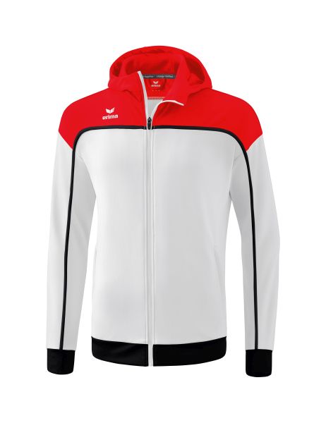 Erima CHANGE by erima Trainingsjacke mit Kapuze Kinder weiß/rot/schwarz, Größe: 128