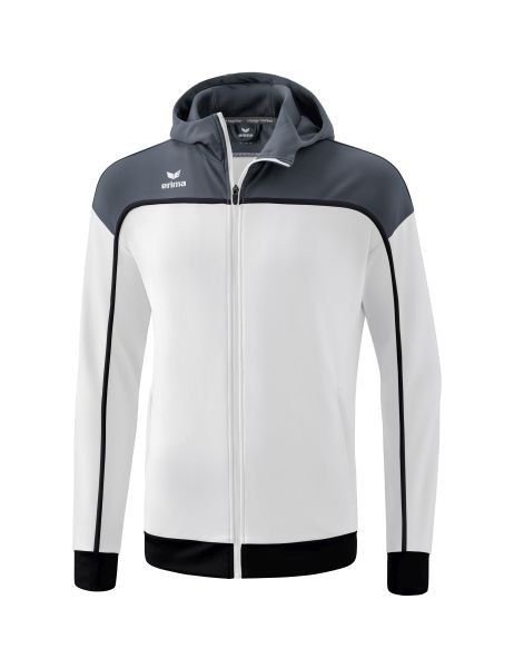 Erima CHANGE by erima Trainingsjacke mit Kapuze Kinder weiß/slate grey/schwarz, Größe: 128