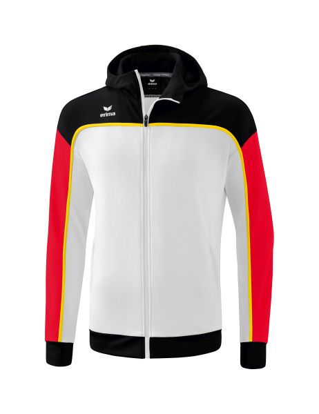 Erima CHANGE by erima Trainingsjacke mit Kapuze Kinder weiß/schwarz/rot, Größe: 128