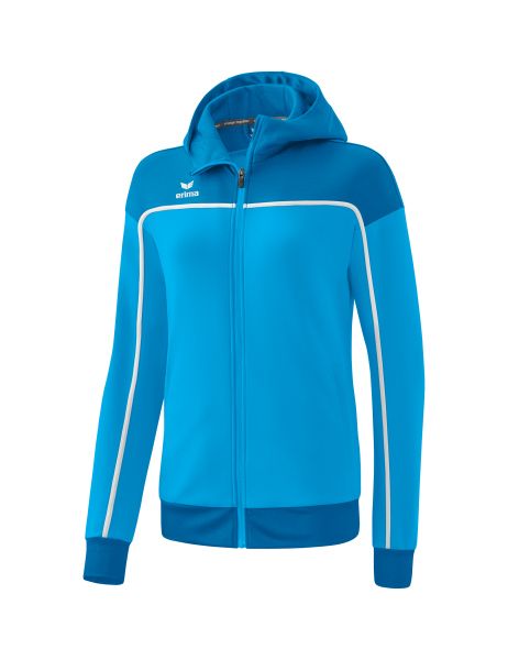 Erima CHANGE by erima Trainingsjacke mit Kapuze Damen curacao/mykonos/weiß, Größe: 34