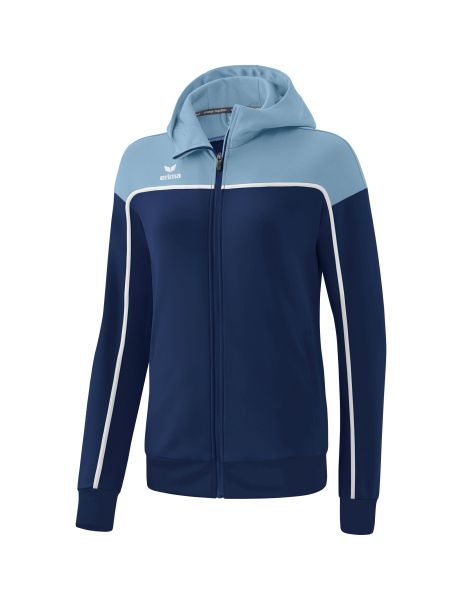 Erima CHANGE by erima Trainingsjacke mit Kapuze Damen new navy/faded denim/weiß, Größe: 34