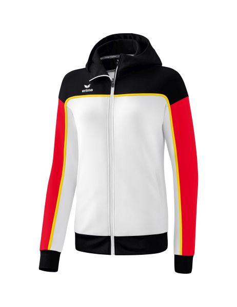 Erima CHANGE by erima Trainingsjacke mit Kapuze Damen weiß/schwarz/rot, Größe: 34