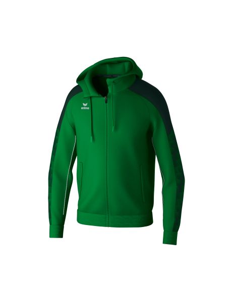 Erima EVO STAR Trainingsjacke mit Kapuze Kinder smaragd/pine grove, Größe: 164