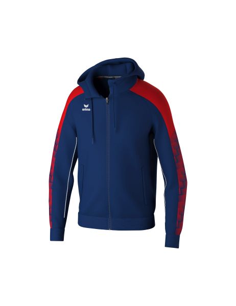 Erima EVO STAR Trainingsjacke mit Kapuze Kinder new navy/rot, Größe: 116