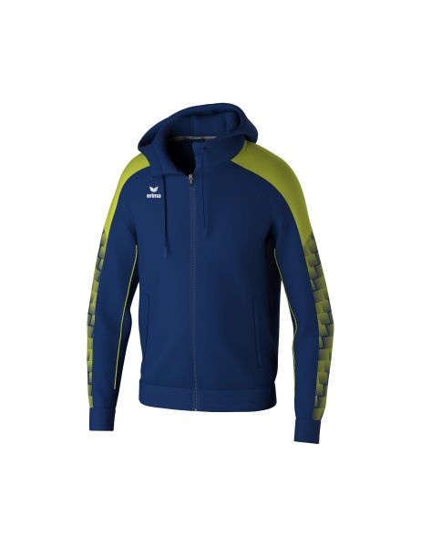 Erima EVO STAR Trainingsjacke mit Kapuze Kinder new navy/lime, Größe: 116