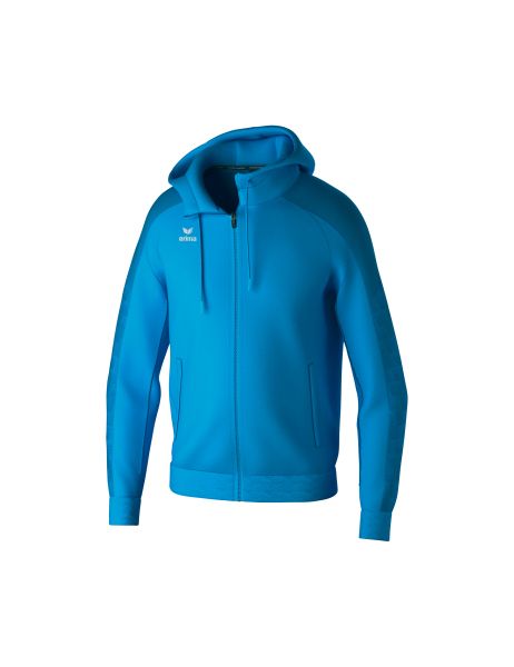 Erima EVO STAR Trainingsjacke mit Kapuze Kinder curacao/mykonos, Größe: 116