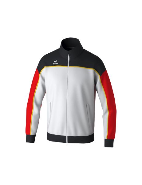 Erima CHANGE by erima Trainingsjacke Kinder weiß/schwarz/rot, Größe: 128