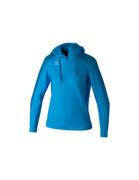 Erima EVO STAR Trainingsjacke mit Kapuze Damen curacao/mykonos, Größe: 34