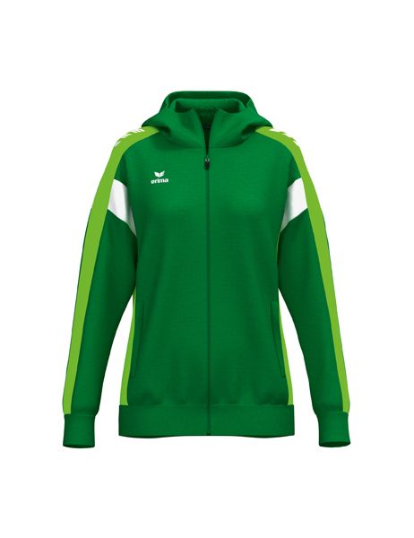 Erima CELEBRATE 125 Training Jacket with hood Damen smaragd/green gecko, Größe: 34