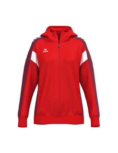 Erima CELEBRATE 125 Training Jacket with hood Damen rot/new bordeaux, Größe: 34