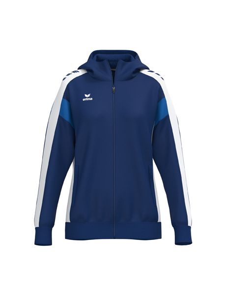 Erima CELEBRATE 125 Training Jacket with hood Damen new navy/weiß, Größe: 34