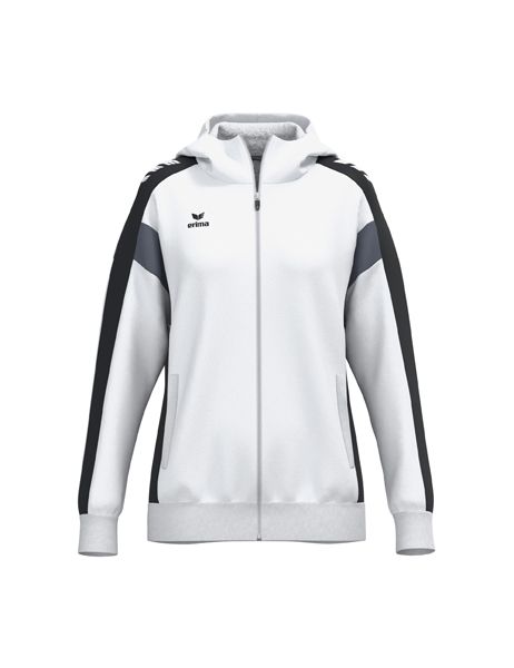 Erima CELEBRATE 125 Training Jacket with hood Damen weiß/schwarz, Größe: 34