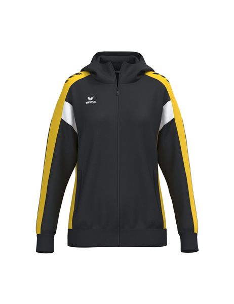 Erima CELEBRATE 125 Training Jacket with hood Damen schwarz/gelb, Größe: 34