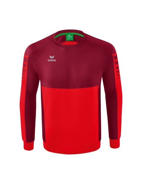 Erima Six Wings Sweatshirt Kinder rot/bordeaux, Größe: 116
