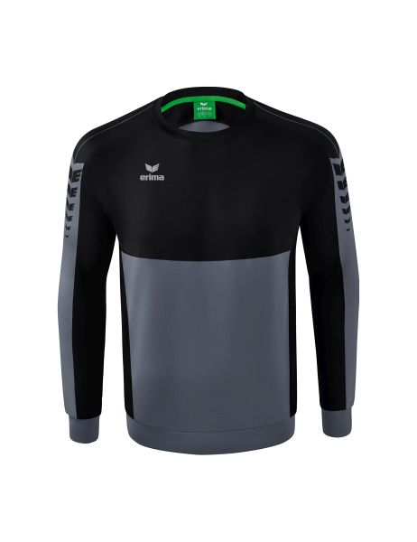 Erima Six Wings Sweatshirt Kinder slate grey/schwarz, Größe: 116