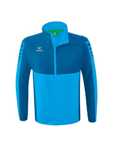 Erima Six Wings Jacke mit abnehmbaren Ärmeln Erwachsene curacao/mykonos, Größe: S