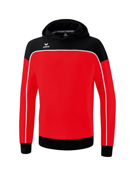 Erima CHANGE by erima Kapuzensweat Kinder rot/schwarz/weiß, Größe: 140