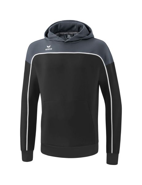 Erima CHANGE by erima Kapuzensweat Kinder black grey/slate grey/weiß, Größe: 128