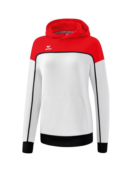 Erima CHANGE by erima Kapuzensweat Damen weiß/rot/schwarz, Größe: 34