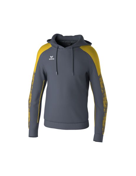 Erima EVO STAR Kapuzensweat Kinder slate grey/gelb, Größe: 116