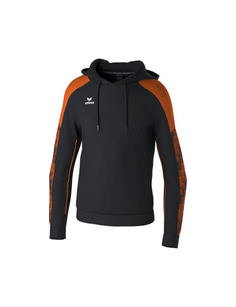 Erima EVO STAR Kapuzensweat Kinder schwarz/orange, Größe: 116