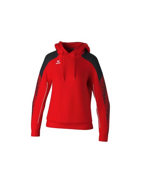 Erima EVO STAR Kapuzensweat Damen rot/schwarz, Größe: 34