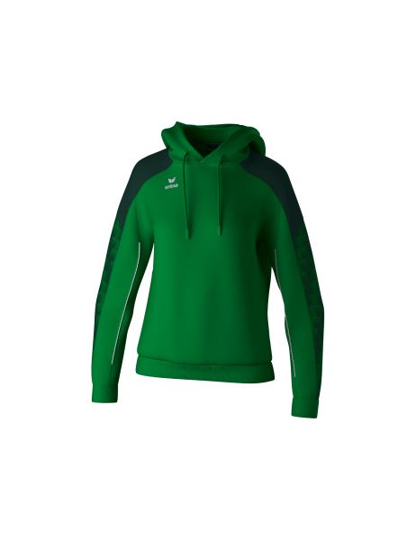 Erima EVO STAR Kapuzensweat Damen smaragd/pine grove, Größe: 34