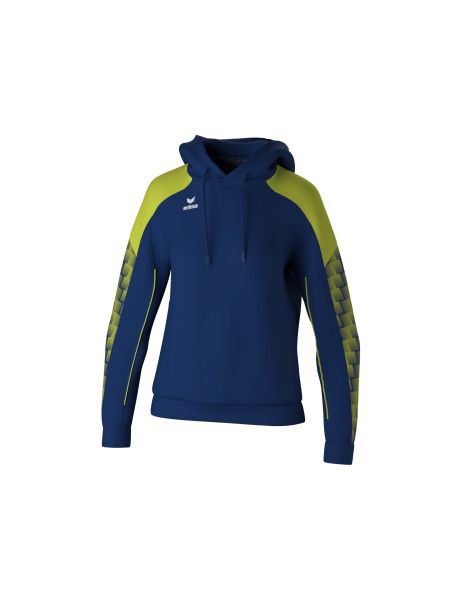 Erima EVO STAR Kapuzensweat Damen new navy/lime, Größe: 34