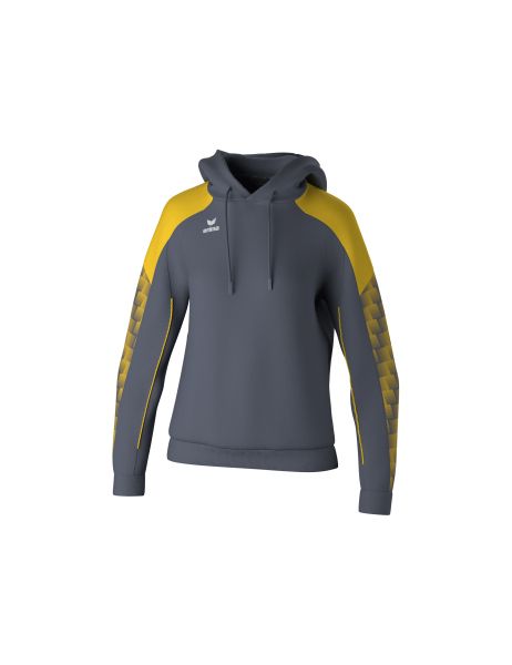 Erima EVO STAR Kapuzensweat Damen slate grey/gelb, Größe: 44